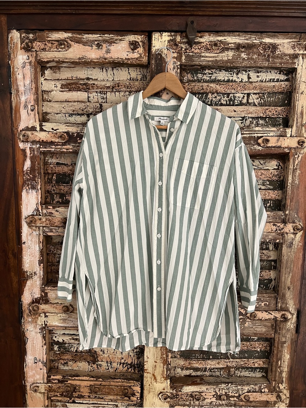 MADEWELL • signature poplin oversized button down shirt